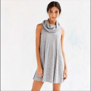 BDG Heather Grey Cowl Neck Swing Dress Al- Size M